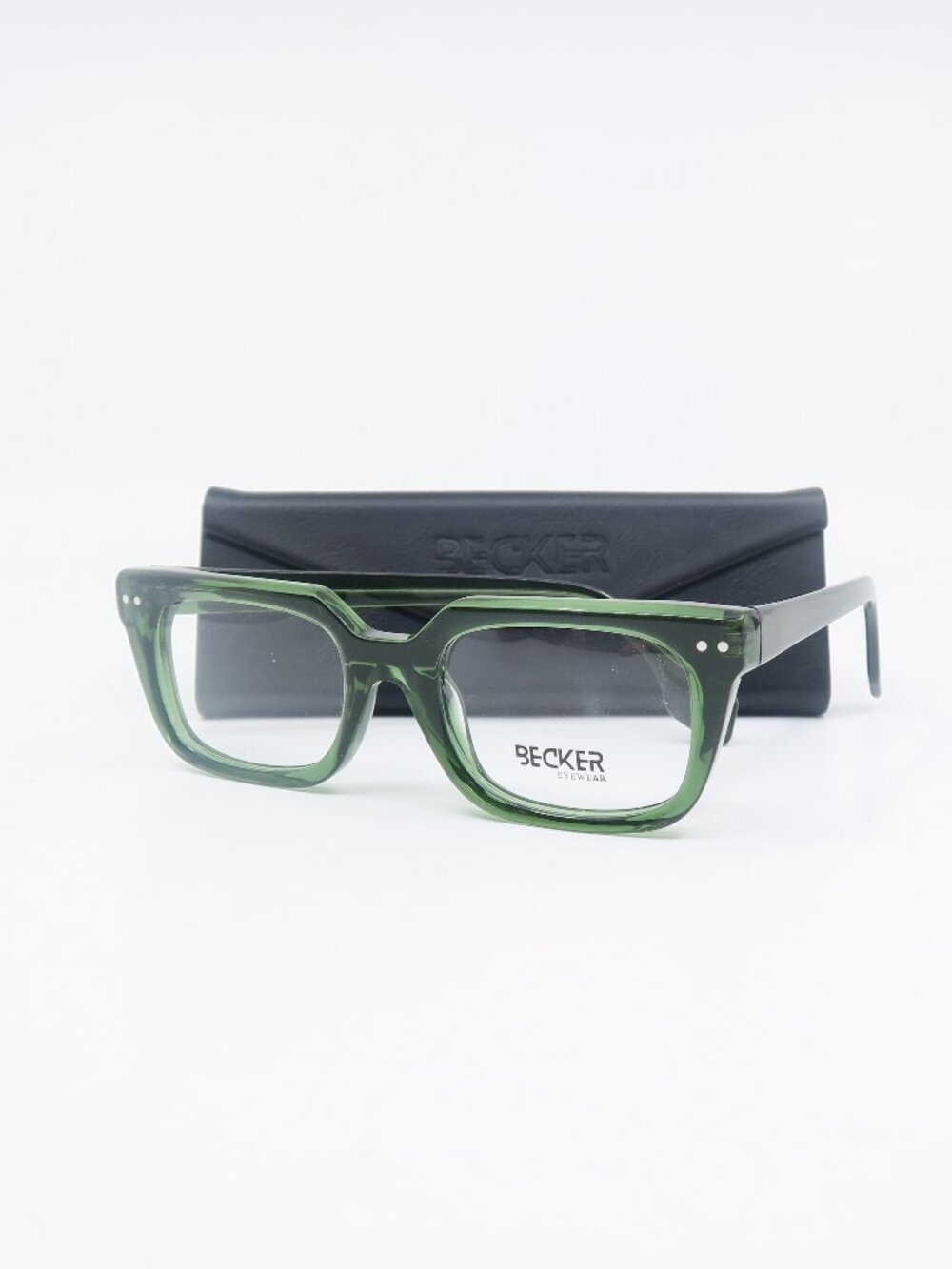 Becker 882211 C042 52mm. Green Trendy Fashion Italian Unisex Eyeglasses.